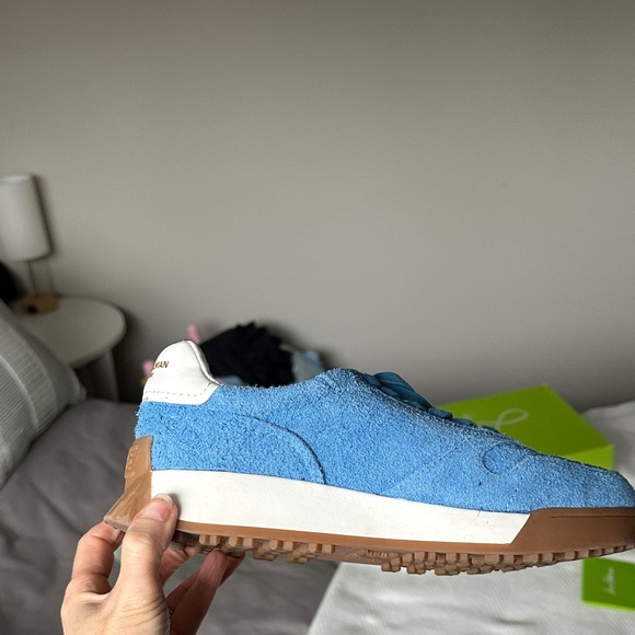 Sam Edelman Layla Blue Suede Sneakers size 8M - Picture 11 of 13